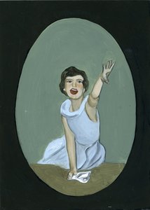 Olyan magányos vagyok, hogy sírni tudnék, 2003 (olaj, cink) alkotó: Cathy Lomax