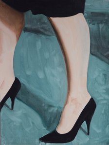 Misfit Legs 1, 2013 (olaj, papír) alkotó: Cathy Lomax