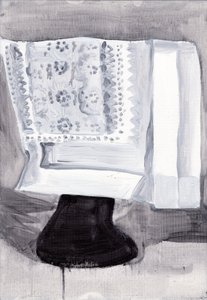 Obsfuscate, 2019 (olaj, papír) alkotó: Cathy Lomax