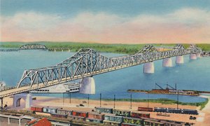 Városi híd, amely összeköti Louisville-t (Ky) és Jeffersonville-t (Ind.), 1942