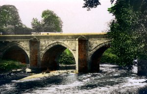 Híd a Derwent folyón, Matlock, Derbyshire, 1926.