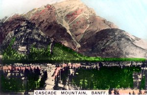 Cascade Mountain, Banff, Alberta, Kanada, 1920-as évek.