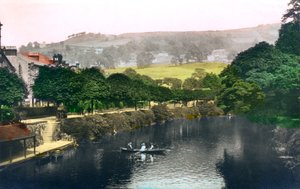 A Derwent folyó Matlocknál, Derbyshire-ben, 1926.
