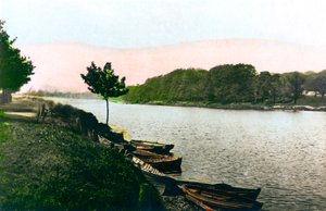 A Tyne folyó Hexhamben, Northumberlandben, 1926.