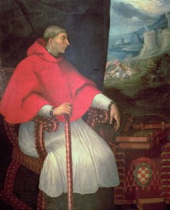 Francisco Ximenez de Cisneros bíboros (1437-1517) portréja alkotó: Caxesi or Caxete Eugenio Caxes