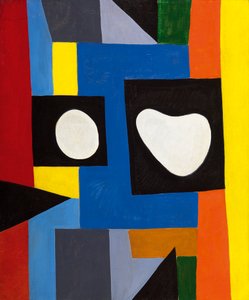 Építészeti kompozíció, 1951 körüli (olaj, vászon)