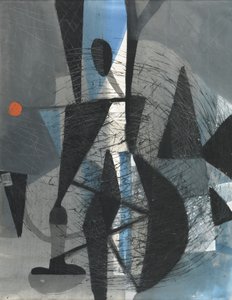 Naplemente, 1950 körül (gouache, papír)