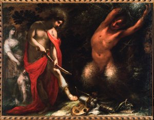 Apollo és Marsyas (olaj, vászon).