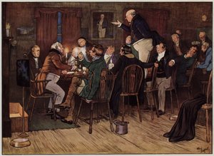 Illusztráció a Pickwick-papírokhoz, Cecil Aldin (színes litó)