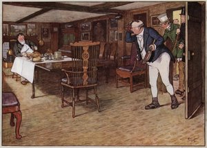 Illusztráció a Pickwick-papírokhoz, Cecil Aldin (színes litó) alkotó: Cecil Charles Windsor Aldin