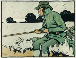 Régi angol sportok és játékok: horgászat alkotó: Cecil Charles Windsor Aldin