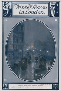London télen - egy esős este a Piccadillyn