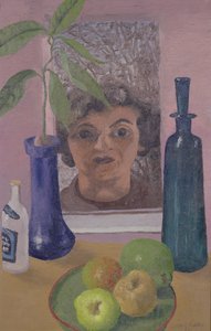 Millie az ablakban alkotó: Cedric Morris
