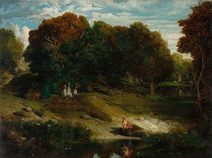 Az erdőben, 1841. alkotó: Celestin Francois Nanteuil