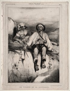 A rabló a hegyről alkotó: Celestin Francois Nanteuil
