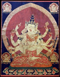 Guhyasamaja Akshobhyavajra Tanaka, 17. század. alkotó: Central Asian Art.