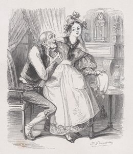 A régi agglegény Béranger teljes műveiből, 1836 alkotó: Cesar Auguste Hebert