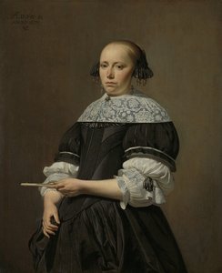 Elisabeth van Kessel portréja, 1671 alkotó: Cesar Boetius van Everdingen