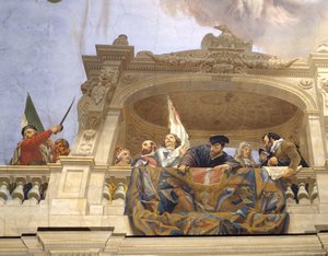 Ettore, Andrea Doria, F. Ferrucci, M. Colonna és Doge Morosini (3433390 részlet)