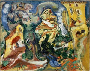 A falu, 1923 körül. alkotó: Chaim Soutine