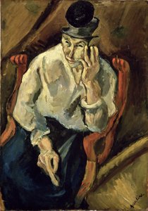 Kalapos férfi, 1900 körül alkotó: Chaim Soutine