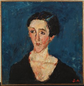 Madalaine Castaing portréja, 1928 körül alkotó: Chaim Soutine