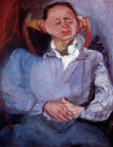 Oscar Miestchaninoff szobrászművész portréja. Chaim Soutine festménye (1894-1944) alkotó: Chaim Soutine