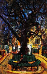 Vence kisvárosi tere, 1929. alkotó: Chaim Soutine