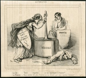 Cham (1819-1879) illusztrációja a Le Charivari-ban