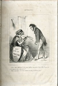 Illusztráció Chamről (1819-1879) Le Charivariban alkotó: Amédée de Noé
