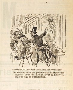 A rendőrkapitány megköveteli a modellek címét, hogy eltemessék őket..., 1877.