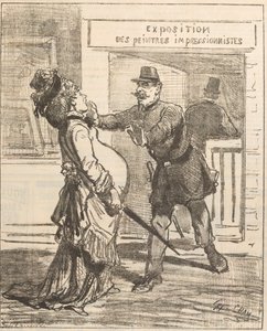 Madame, nem tanácsos belépni!. Le Charivari, 1877. április 16., 1877.