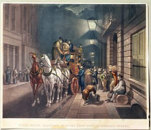 Királyi levelek a Postától, a Lombard utcától alkotó: Charles Hunt