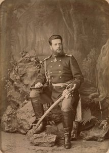 Vladimir Alexandrovitch de Russie – Vlagyimir Alekszandrovics orosz nagyherceg (1847-1909) portréja, Bergamasco, Charles (Karl) (1830-1896). Albumin Photo, 1878 körül. Orosz Állami Film- és Fotóarchívum, Krasznogorszk alkotó: Charles Bergamasco