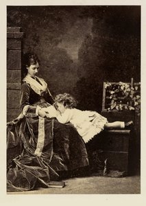 Marie Fedorovna (Dánia Dagmar) (1847-1928) és fia, Tsarevics Nicolas Alekszandrovics (II. Miklós)