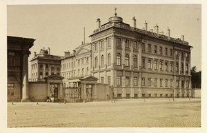 Az Anichkov-palota Szentpéterváron, Bergamasco, Charles (Karl) (1830-1896). Albumin Photo