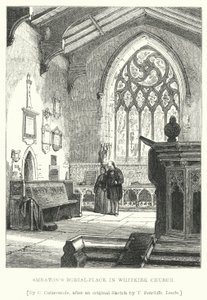 Smeaton temetkezési helye a Whitkirk templomban (metszet) alkotó: Charles (after) Cattermole