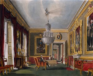 Nyugati előszoba, Richard Reeve metszete (született 1780-ban), Charles Wild (1781-1835) terve alapján, A királyi rezidenciák történetéből alkotó: Charles (after) Wild