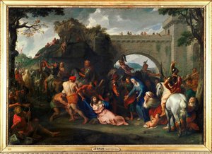 A keresztet hordozva ... alkotó: Charles (studio of ) Le Brun
