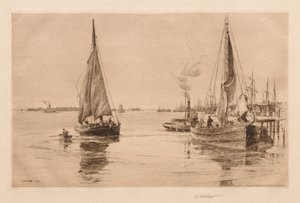 Két Sloops az East Riveren