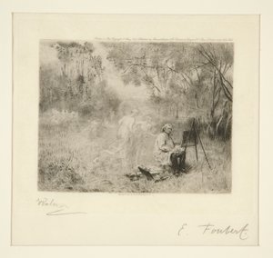 Corot festmény: Foubert után