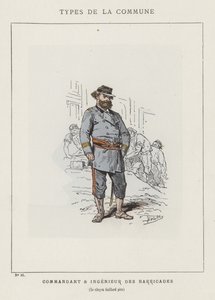 A Barikádok parancsnoka és mérnöke, Gaillard pere polgár alkotó: Charles Albert d Arnoux Bertall