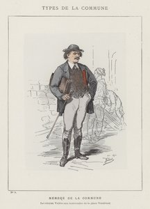 Az önkormányzat tagja, Valles polgár a Place Vendome barikádjainál alkotó: Charles Albert d Arnoux Bertall