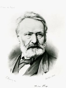 Victor Hugo (1802-85) portréja az "Album du Rappel"-ből, Edme Penauille (1871) fényképéről metszve 1869