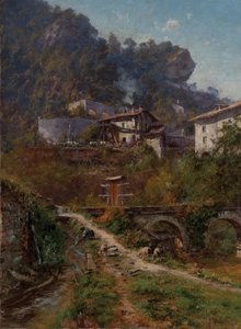 A Sassenage-ban. A Sassenage tartályai (olaj, vászon) alkotó: Charles Alexandre Bertier