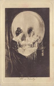 Tout est vanite – All is Vanity par Gilbert, Charles Allan (1873-1929), c. 1900 - Litográfia - Magángyűjtemény alkotó: Charles Allan Gilbert
