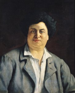Alexandre Dumas pere (1802-70) portréja, 1878