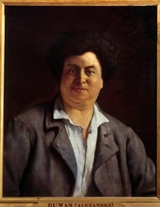 Alexandre Dumas pere író portréja