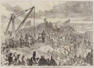 A Wallace-emlékmű alapkőletételének ünnepsége a Craig-apátságon, Stirling