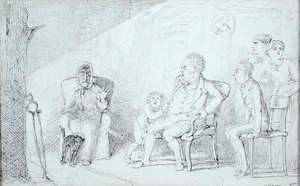 Ghost Story (toll és tinta papíron)